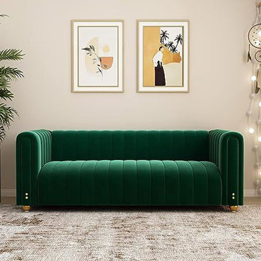 SWISS SOFA Green  3 seater